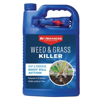 BioAdvanced 704198A RTU Weed and Grass Killer, Liquid, Light Blue, 1 gal Bottle