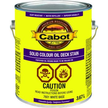 Cabot 7600 Series 7601C Deck Stain, White