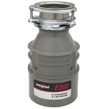 InSinkErator 75951 Food Waste Disposer, 1/2 hp Motor, 120 V, Gray