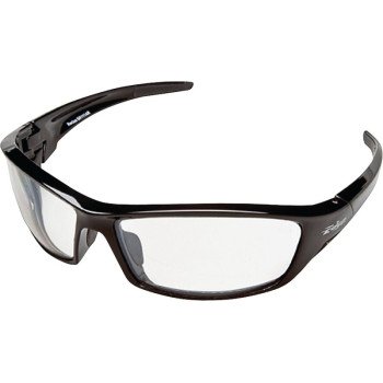 Edge SR111AR Non-Polarized Safety Glasses, Unisex, Polycarbonate Lens, Full Frame, Nylon Frame, Black Frame