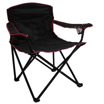 Seasonal Trends HQC01051-OR Quad Folding Chair, 89 cm W, 64 cm D, 90 cm H, 500 lb Capacity, Oxford Seat, Steel Frame