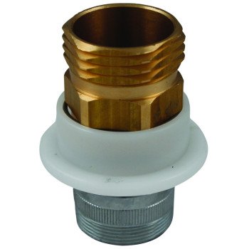 Plumb Pak PP850-17 Hose Adapter, 3/4 in, IPS, Brass, Chrome Plated