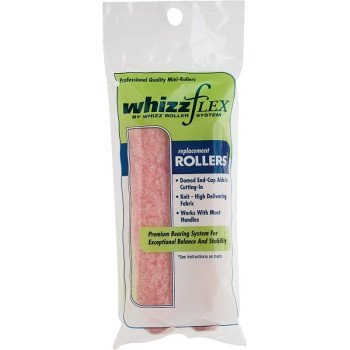 Whizz 44218 Roller Cover, 1/2 in Thick Nap, 6 in L, Polyester Cover, Pink