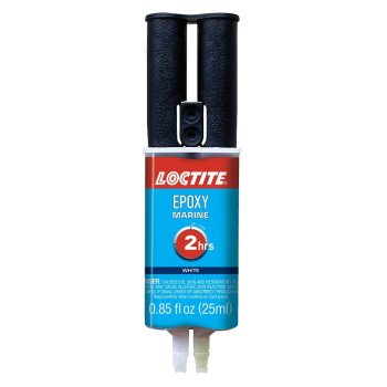Loctite 1919324 Epoxy Marine, Tan/White(Hardener), 0.85 fl-oz Carded Syringe