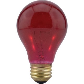 11712 RED COLOR BULB 25W A19  