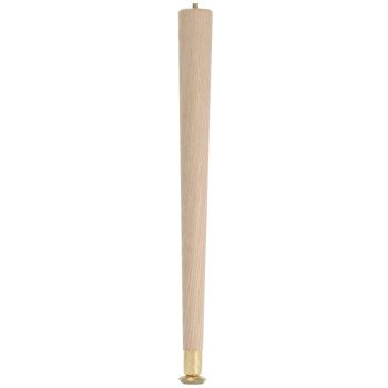 Waddell 2504 Table Leg, 3-1/2 in H, Hardwood, Smooth Sanded