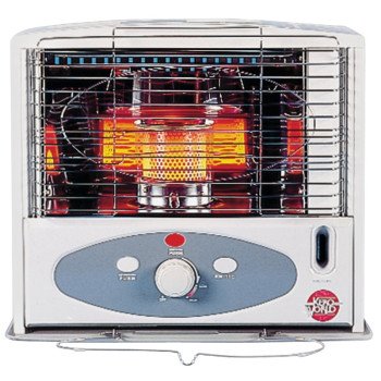 Kero World KW-11F Radiant Heater, 1 gal Fuel Tank, Kerosene, 10,000 Btu, 350 sq-ft Heating Area, Gray