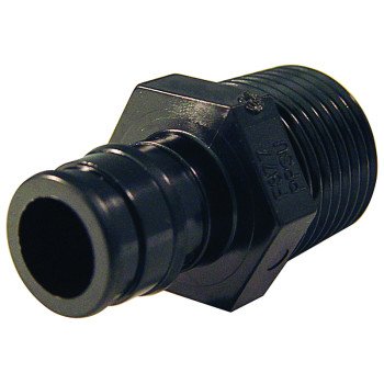 Apollo ExpansionPEX Series EPXPAM1210PK Pipe Adapter, 1/2 in, Barb x MPT, Poly Alloy, 200 psi Pressure