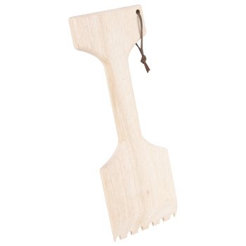 Omaha KJG01D Wooden Grill Scraper, Wood Handle, 13-1/4 in L