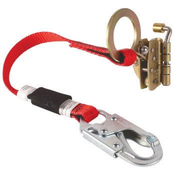 Safety Works FP15130 Rope Grab, 132 to 352 lb, 30 in L Line, Polyester Line, Snap Harness Hook