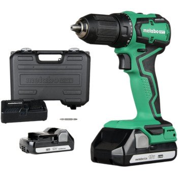 Metabo HPT DS18DDXM Drill/Driver Kit, Battery Included, 18 V, 1.5 Ah, 1/2 in Chuck, Keyless Chuck