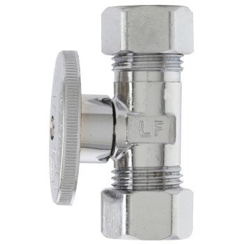 Plumb Pak PP2042PCLF Shut-Off Valve, 5/8 x 7/16 in Connection, Compression