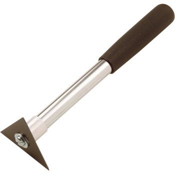 Hyde 10400 Scraper, 2-3/4 in W Blade, 3-Edge Blade, HCS Blade, Foam Handle, Tubular Handle