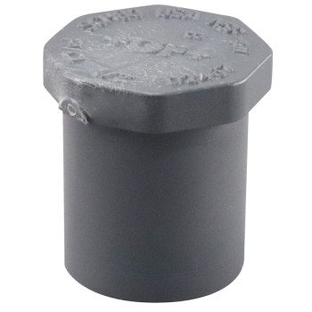 Lasco 849005BC Pipe Plug, 1/2 in, MIP, PVC, SCH 80 Schedule