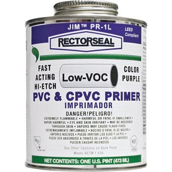 Rectorseal 55914 Hi-Etch Primer, Liquid, Purple, 1 pt