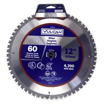 Vulcan 391281OR Circular Saw Blade, 12 in Dia, 1 in Arbor