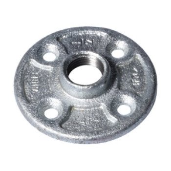 ProSource 27-1/2G Floor Flange, 1/2 in, 3 in Dia Flange, FIP, 4-Bolt Hole, 0.28 in, 7 mm in (mm) Dia Bolt Hole