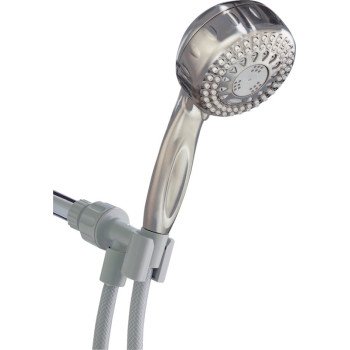 Waterpik PowerSpray+ Series TRS-559E Handheld Shower Head, 1/2 in Connection, 1.8 gpm, 5-Spray Function, Plastic