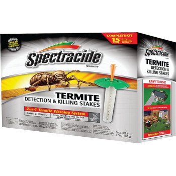 Spectracide HG-96115 Termite Detection and Killing Stake, Solid, Odorless, Brown/Tan