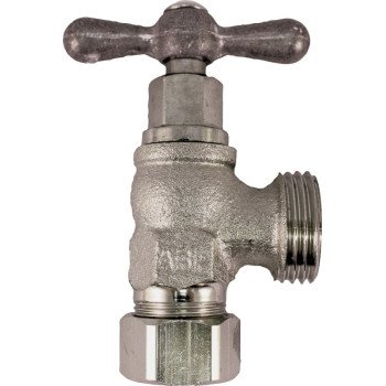 Arrowhead Brass 221CCLF Washing Machine Valve, Bronze Alloy, Red, Nickel