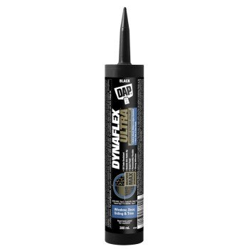 DAP DYNAFLEX ULTRA 7079874158 Advanced Exterior Sealant, Black, 7 to 14 days Curing, 5 to 37 deg C, 300 mL Cartridge