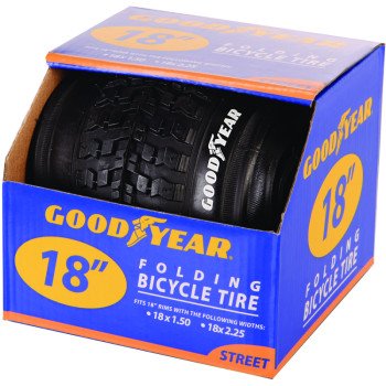 Kent 91054 Bike Tire, Folding, Black, For: 18 x 1-1/2 to 2-1/2 in Rim