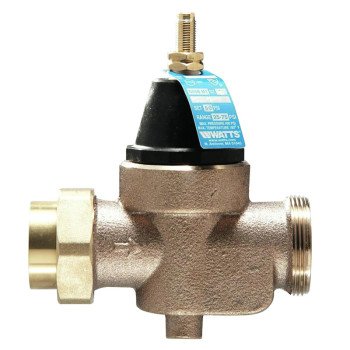 Watts 3/4 LFN45BM1-U Pressure Reducing Valve, 3/4 in, NPT x NPT Female, Silicone Alloy Body