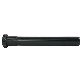 Plumb Pak PPC55-12B Pipe Extension Tube, 1-1/2 in, 12 in L, Slip-Joint, Plastic, Black