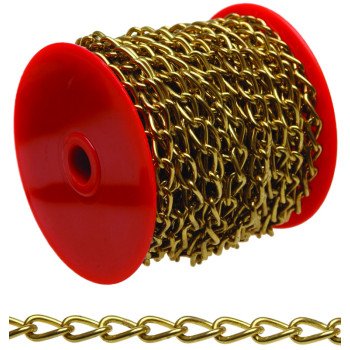 Campbell 0719027 Twist Chain, 90, 82 ft L, 5 lb Working Load, Nickel