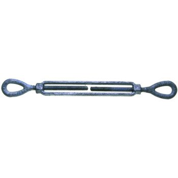 Baron 15-3/4X6 Turnbuckle, 5200 lb Working Load, 3/4 in Thread, Eye, Eye, 6 in L Take-Up, Galvanized Steel