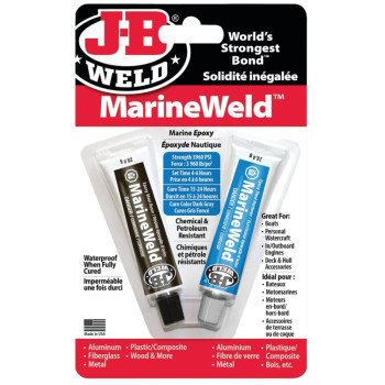 J-B Weld 8272F Epoxy Resin, Dark Gray, Solid, 2 oz, Twin Tube