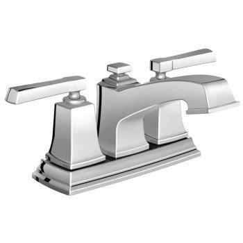 Moen Boardwalk Series WS84800 Bathroom Faucet, Low Arc Spout, Chrome Plated, 1/4 to 1-3/16 in Plate Size, 5-3/16 in