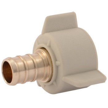 SharkBite UC526LFA Hose to Pipe Adapter, 1/2 in, PEX Barb x FNPT, DZR Brass, 200 psi Pressure