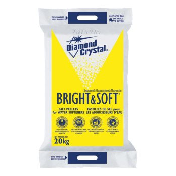 Diamond Crystal 100012414 Water Softener Salt, 20 kg Bag, Solid, Slight Halogen