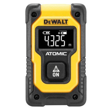 DEWALT Atomic Compact Series DW055PL Pocket Laser Distance Measurer, 55 ft, LCD Display