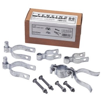 Stephens Pipe & Steel HD07110RP Gate Hardware Kit, Single-Drive, For: Chain Link Gate