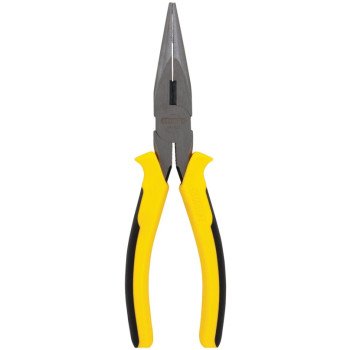 STANLEY 84-032 Nose Plier, 8 in OAL, Black/Yellow Handle, Ergonomic Handle, 15/16 in W Jaw, 2-29/64 in L Jaw