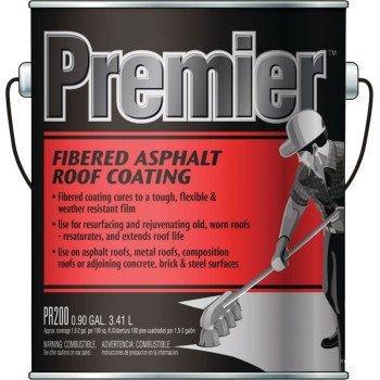 Henry PR200042 Roof Coating, Black, 3.41 L Can, Liquid