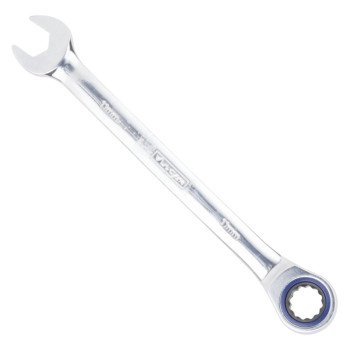 Vulcan PG11MM Combination Wrench, Metric, 11 mm Head, Chrome Vanadium Steel, Polished Mirror