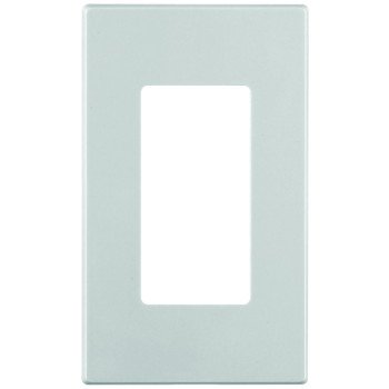 Leviton C42-80301-00W Wallplate, 4.61 in L, 2-3/4 in W, 1 -Gang, Polycarbonate, White