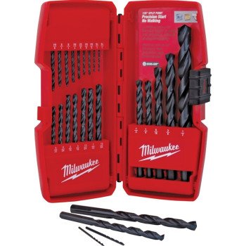 Milwaukee 48-89-2801 Drill Bit Set, 21-Piece, Steel, Black Oxide