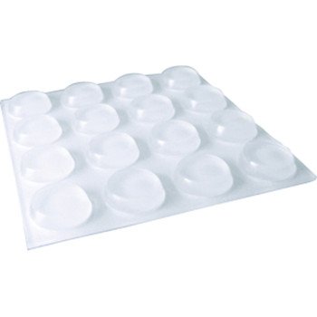 Shepherd Hardware 9967 Surface Guard Bumper Pad, 1/2 in, Round, Vinyl, Clear