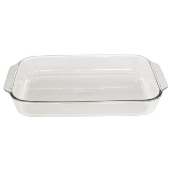 Anchor Hocking Oven Basics Series 819380BL11 Bake Dish, 5 qt Capacity, Glass, Clear