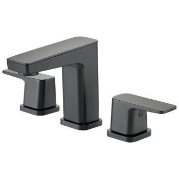 Boston Harbor FW6AC023BL Lavatory Faucet, 1.2 gpm, 2-Faucet Handle, 3-Faucet Hole, Brass/Zinc/Plastic, Matte Black