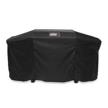 Weber 3400119 Griddle Cover, 70 in W, 23-1/2 in D, 39-1/2 in H, Polyester, Black