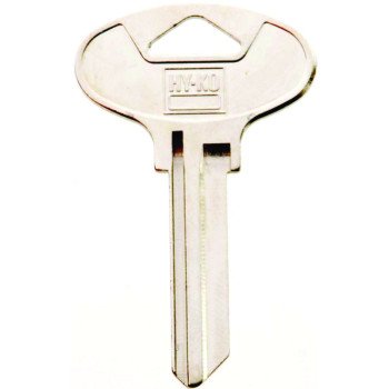 Hy-Ko 11010KW5 Key Blank, Brass, Nickel, For: Kwikset Cabinet, House Locks and Padlocks