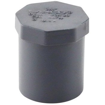 Lasco 849007BC Pipe Plug, 3/4 in, MIP, PVC, SCH 80 Schedule