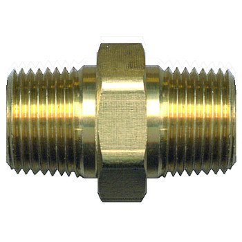 122-B  1/4IN NIPPLE BRASS HEX 