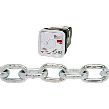 Campbell 014-3326 Proof Coil Chain, 3/16 in, 150 ft L, 30 Grade, Steel, Zinc