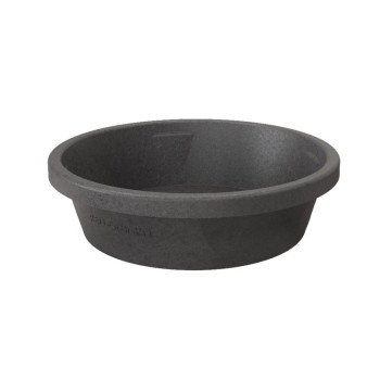 Red Barn 5600103 Feed Pan, 3 gal, Rubber, Black